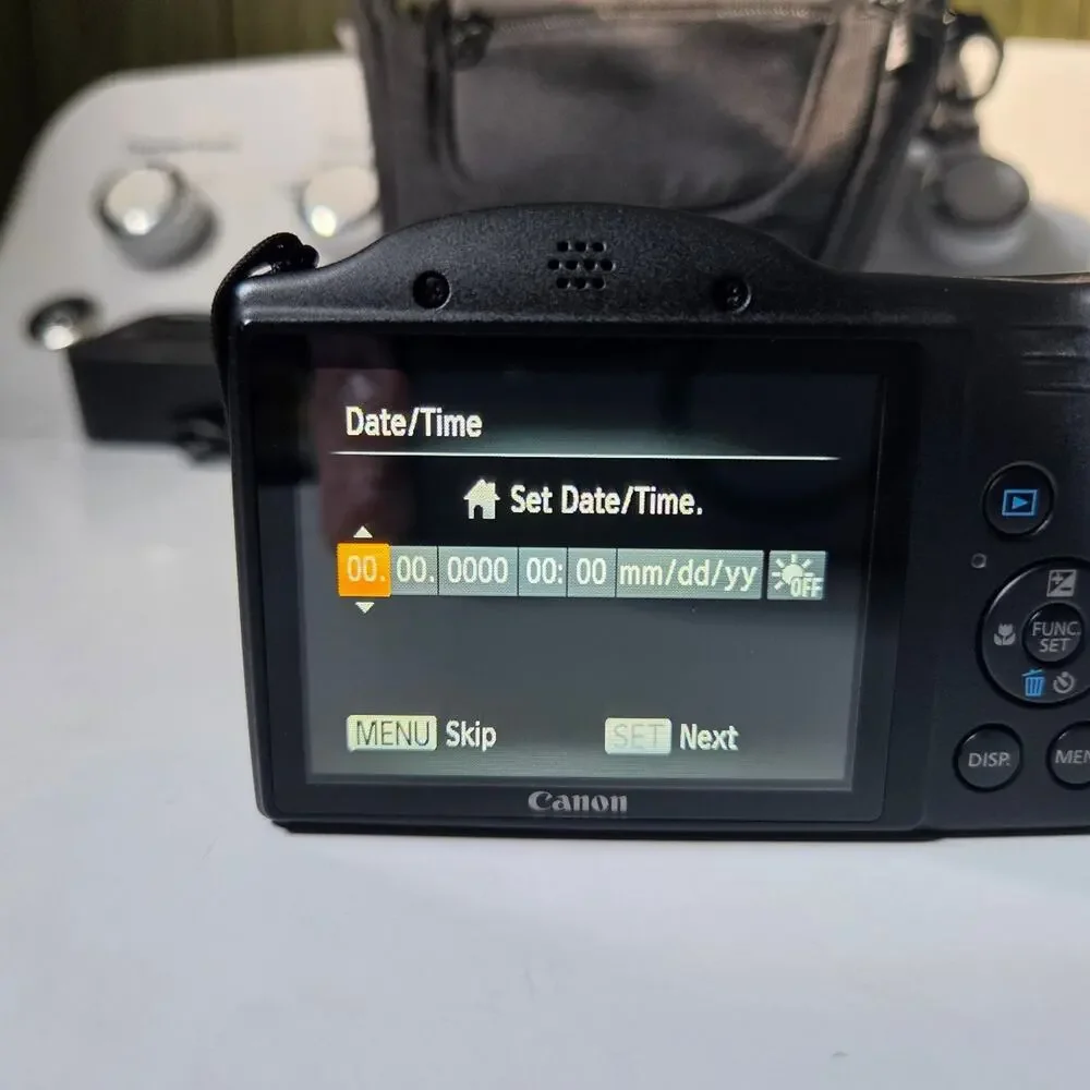 Canon PowerShot SX410 IS 20MP 40x Zoom Digital Camera - Tested & Working - Black